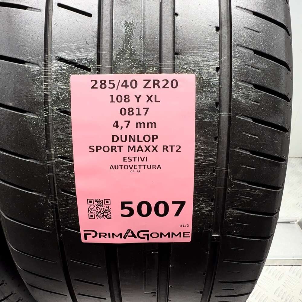 Gomme Usate 285 40 ZR20 108Y XL Dunlop Sport Maxx RT2 Estive - immagine 3