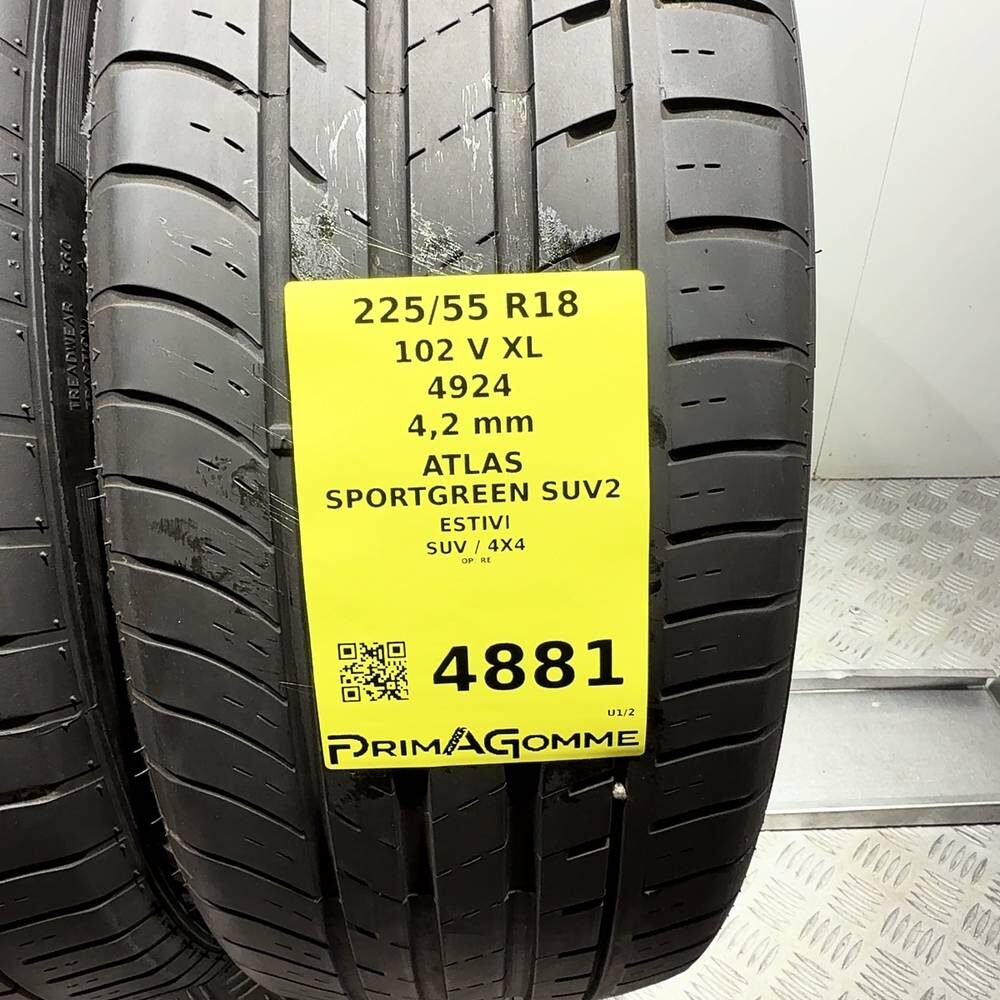 Gomme Usate 225 55 R18 XL 102V Atlas Sportgreen Suv2 Estive - immagine 3
