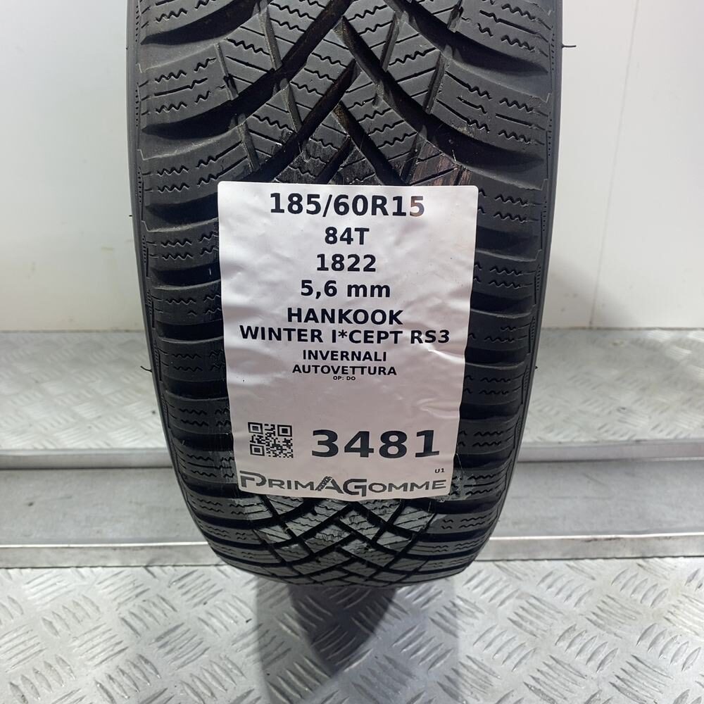 Gomma Usata 185 60 R15 84T Hankook Winter I*Cept RS3 80% Invernale - immagine 3