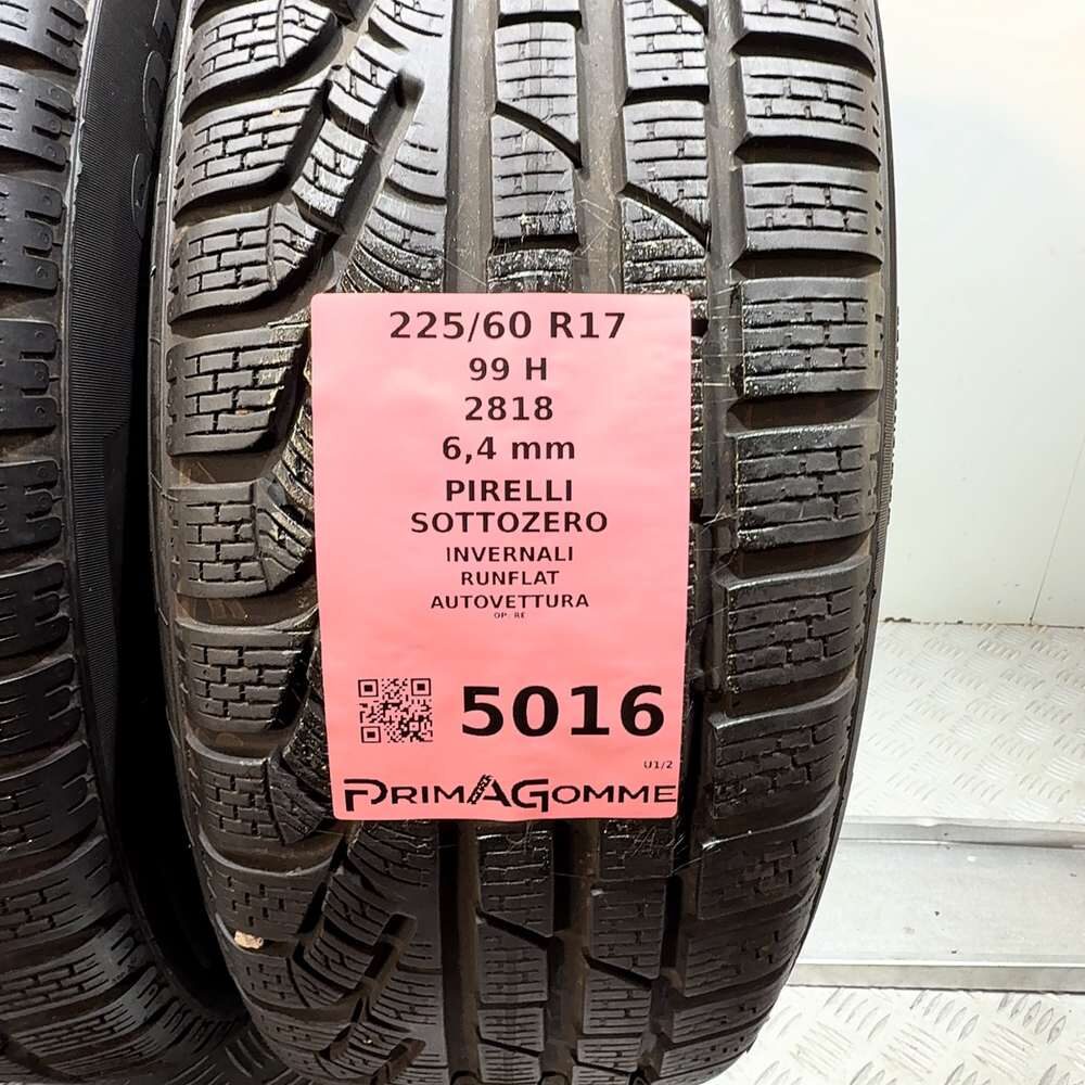 Gomme Usate 225 60 R17 99H Pirelli Sottozero RunFlat 91% Invernali - immagine 3