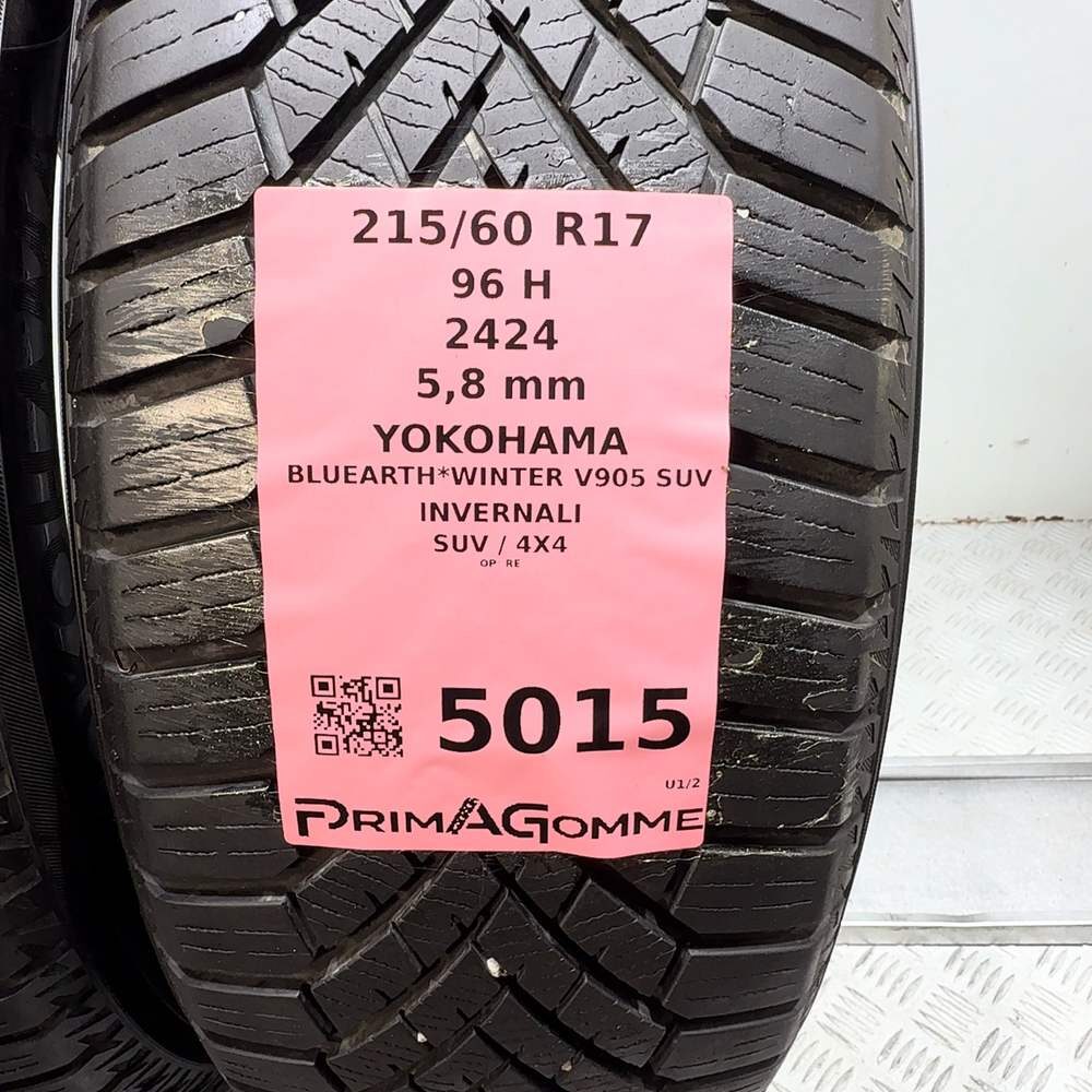 Gomme Usate 215 60 R17 96H Yokohama Bluearth*Winter V905 SUV 83% Invernali - immagine 3