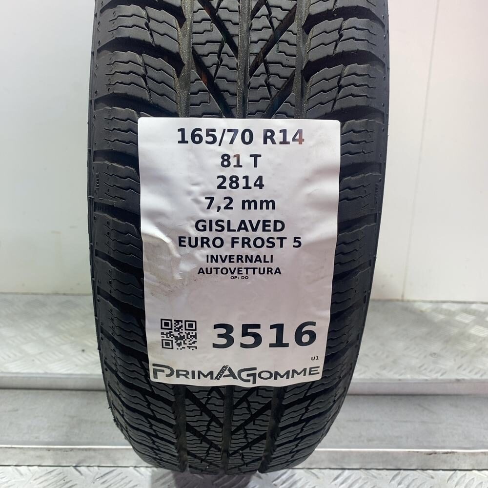 Gomma Usata 165 70 R14 81T Gislaved Euro Frost 5 98% Invernale - immagine 3