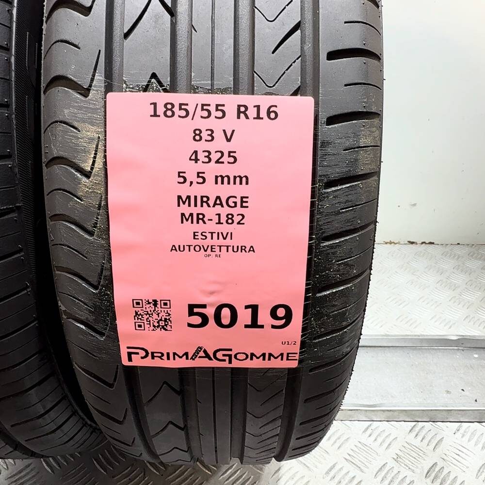 Gomme Usate 185 55 R16 83V Mirage MR-182 79% Estive - immagine 3