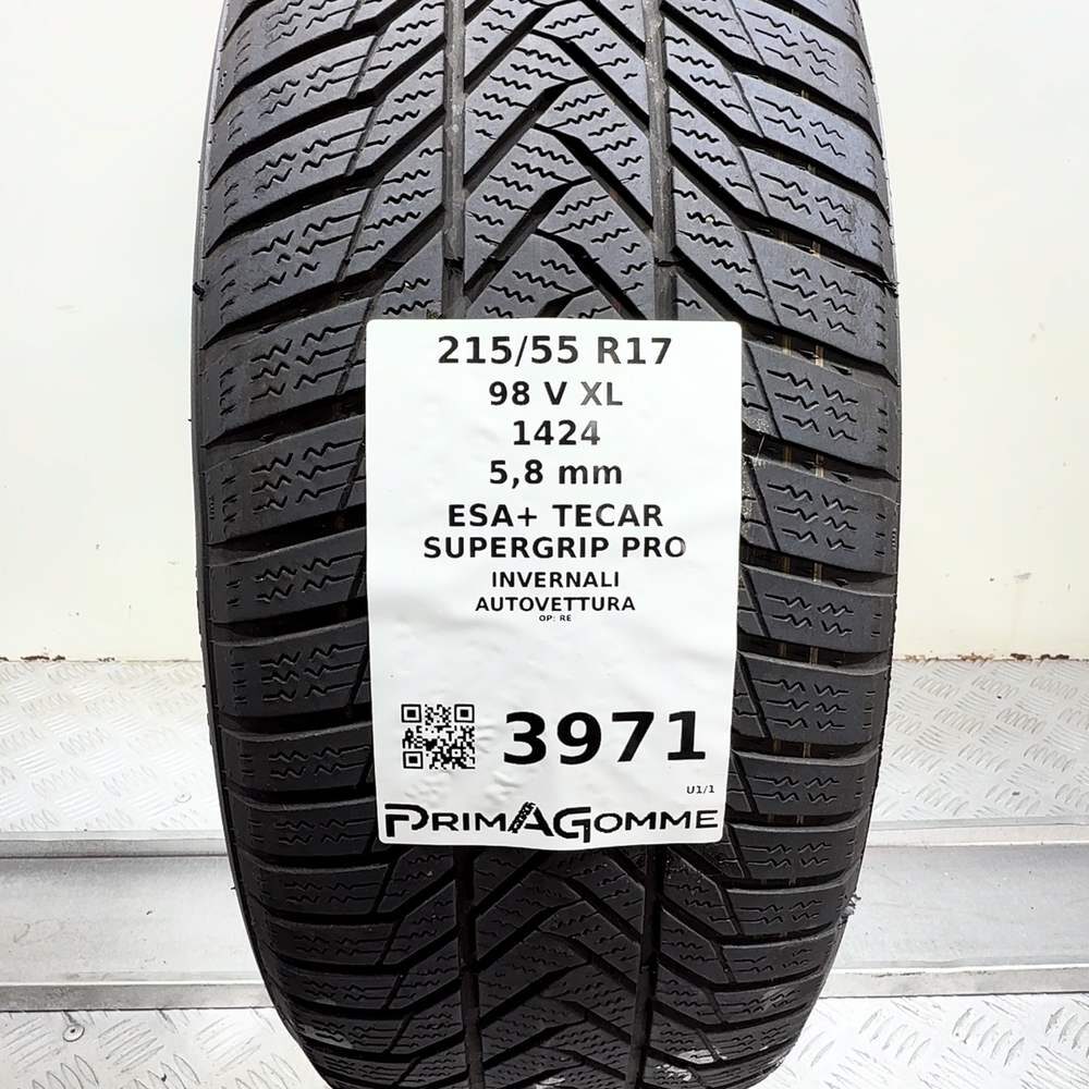 Gomma Usata 215 55 R17 98V XL Esa+ Tecar Supergrip Pro 83% Invernale - immagine 3