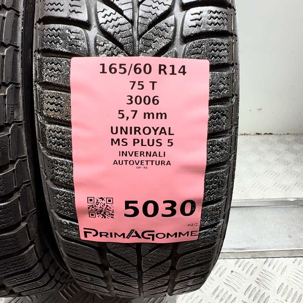 Gomme Usate 165 60 R14 75T Uniroyal MS Plus 5 81% Invernali - immagine 3
