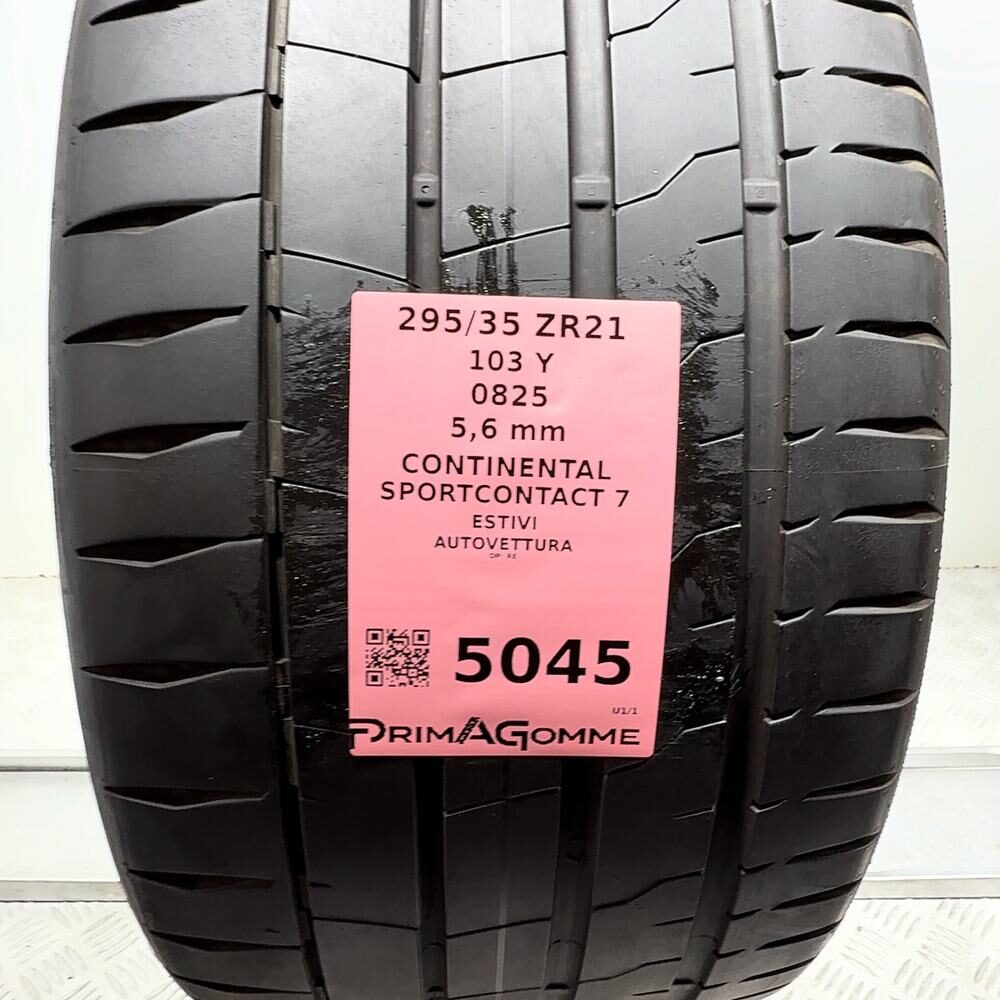 Gomma Usata 295 35 ZR21 103Y Continental Sportcontact 7 80% Estivo - immagine 3