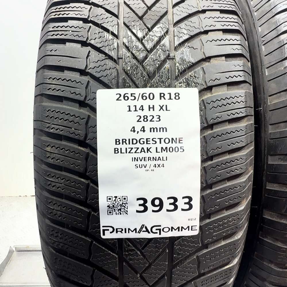 Gomme Usate 265 60 R18 114H XL Bridgestone Blizzak LM005 Invernali - immagine 3