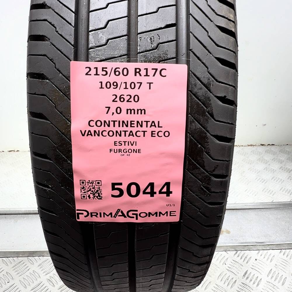 Gomma Usata 215 60 R17C 109/107T Continental Vancontact Eco 98% Estivo - immagine 3