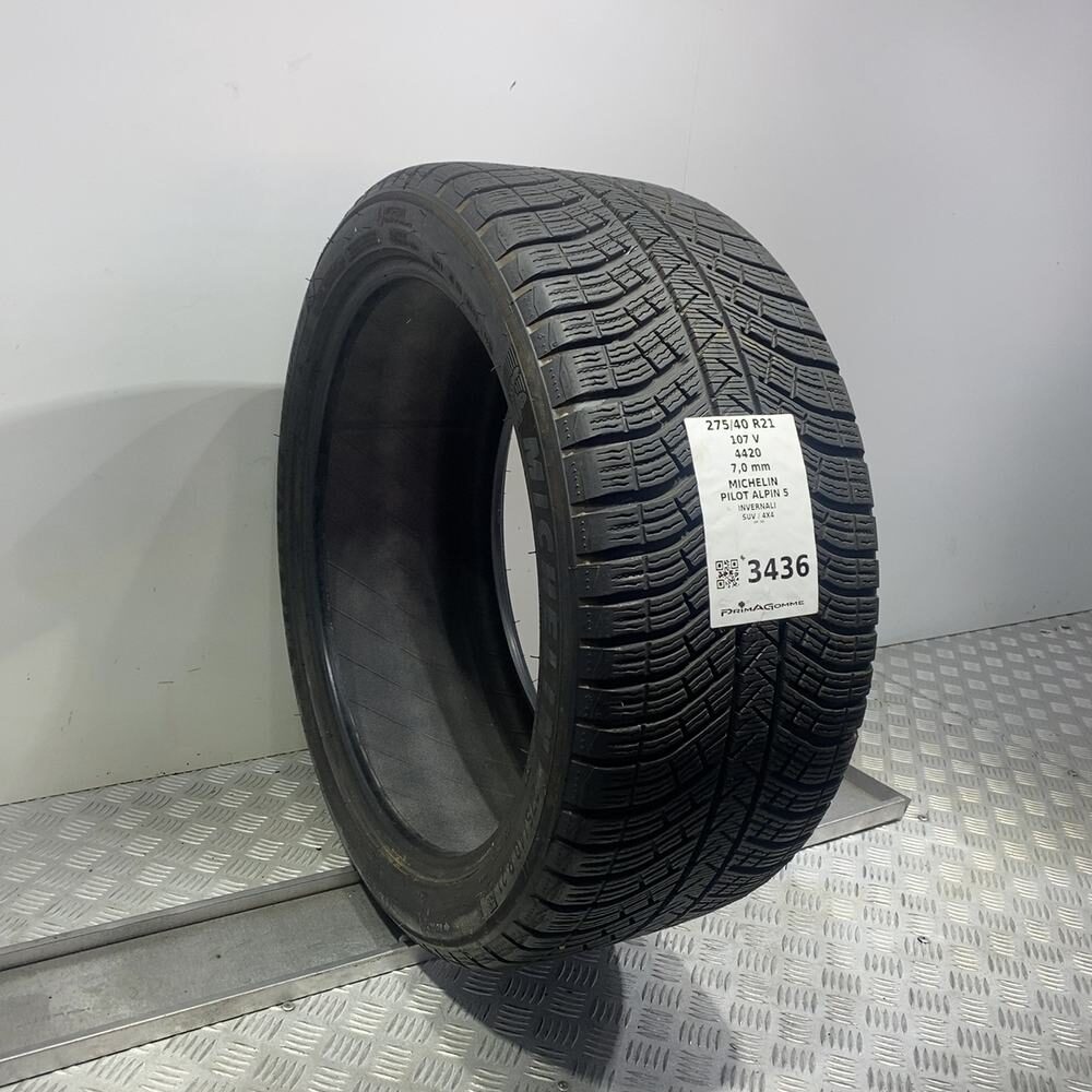 Gomma Usata 275 40 R21 107V XL Michelin Pilot Alpin 5 98% Invernale - immagine 3