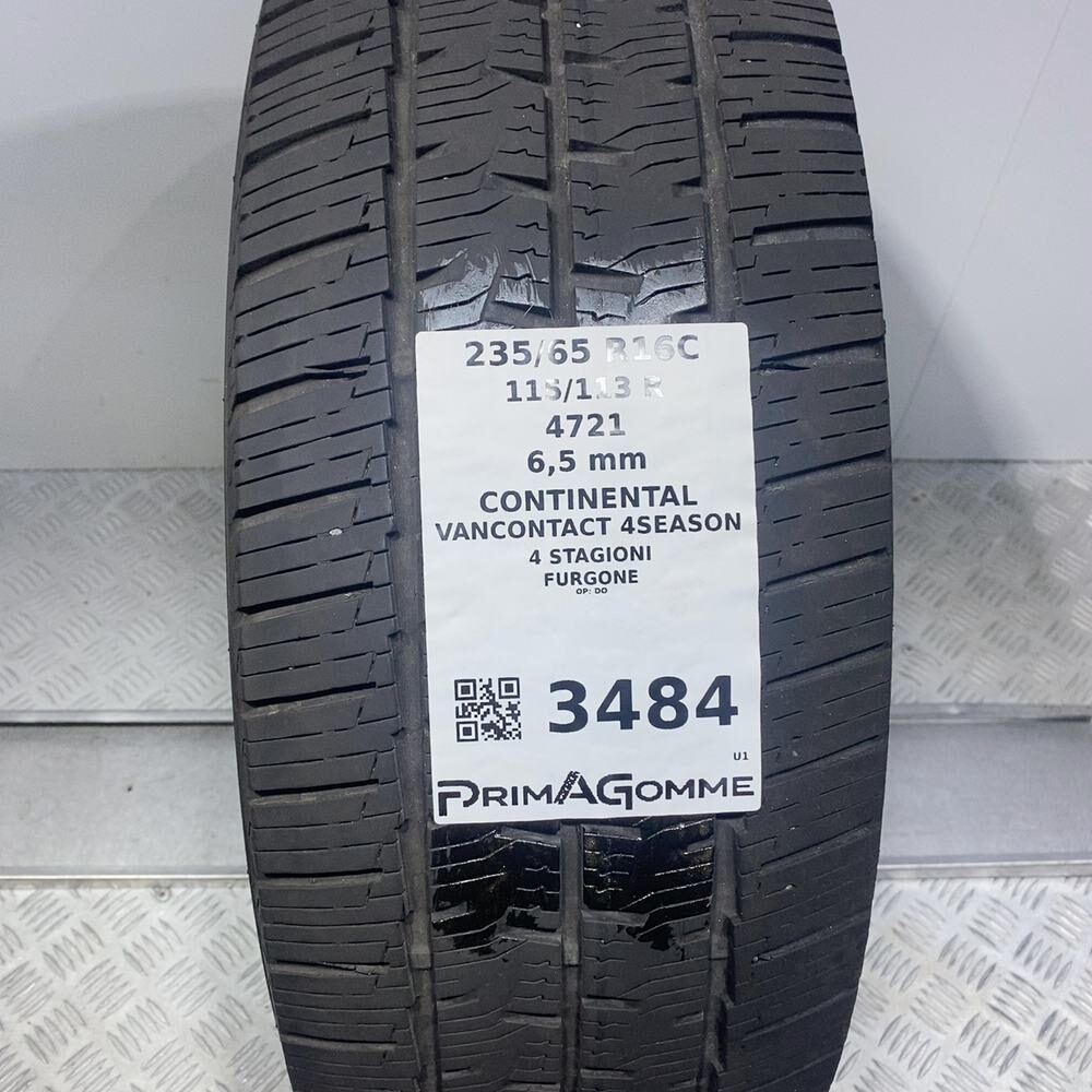 Gomma Usata 235 65 R16C 115/113R Continental Vancontact 4Season 93% 4 Stagioni - immagine 3