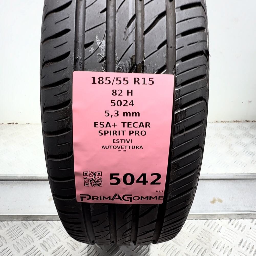 Gomma Usata 185 55 R15 82H Esa+ Tecar Spirit Pro 76% Estivo - immagine 3