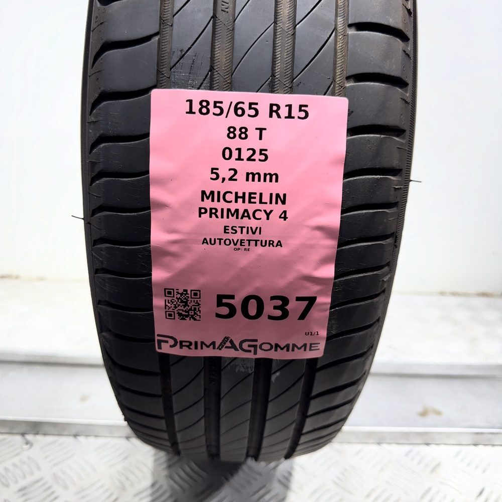 Gomma Usata 185 65 R15 88T Michelin Primacy 4 74% Estivo - immagine 3