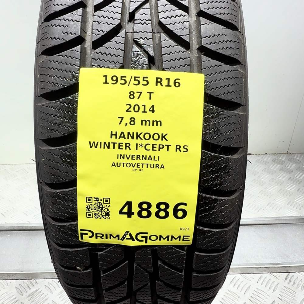 Gomma Usata 195 55 R16 87T Hankook Winter I*Cept RS 98% Invernale - immagine 3