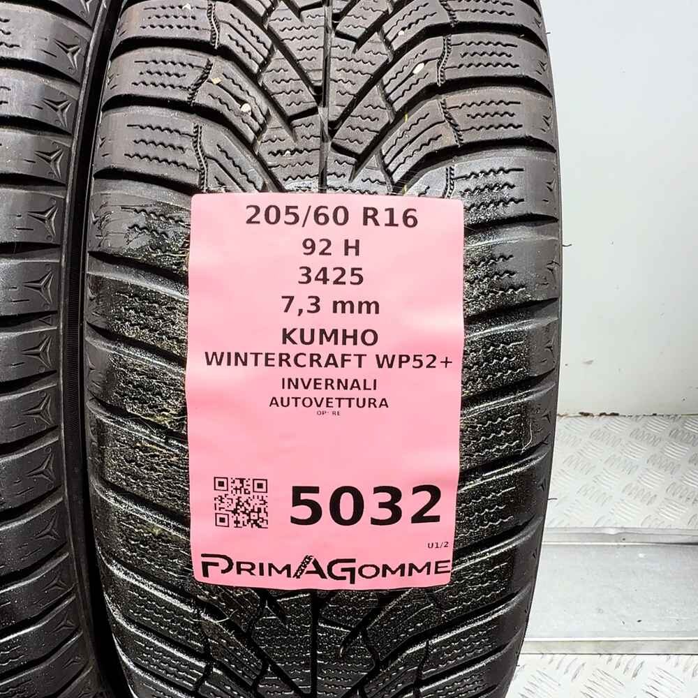 Gomme Usate 205 60 R16 92H Kumho Wintercraft WP52+ 98% Invernali - immagine 3