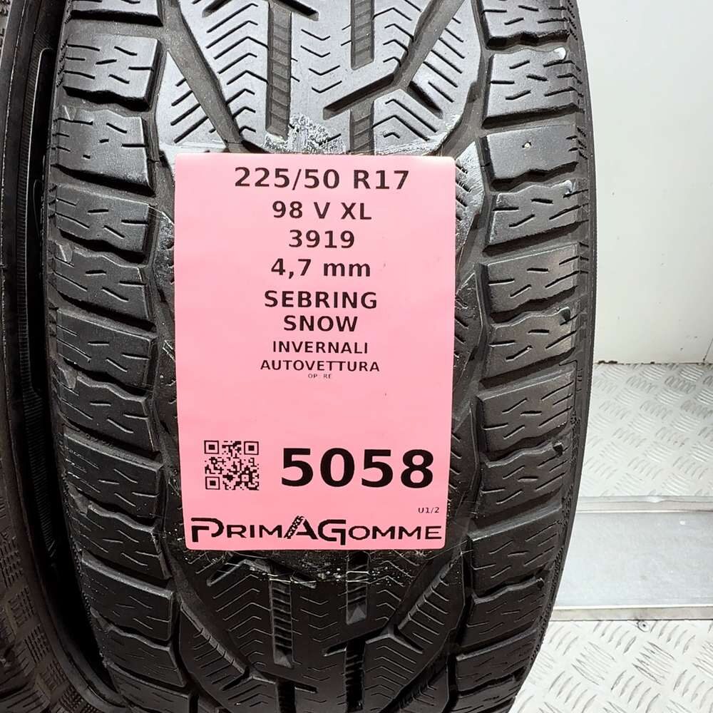 Gomme Usate 225 50 R17 98V XL Invernali Sebring Snow - immagine 3