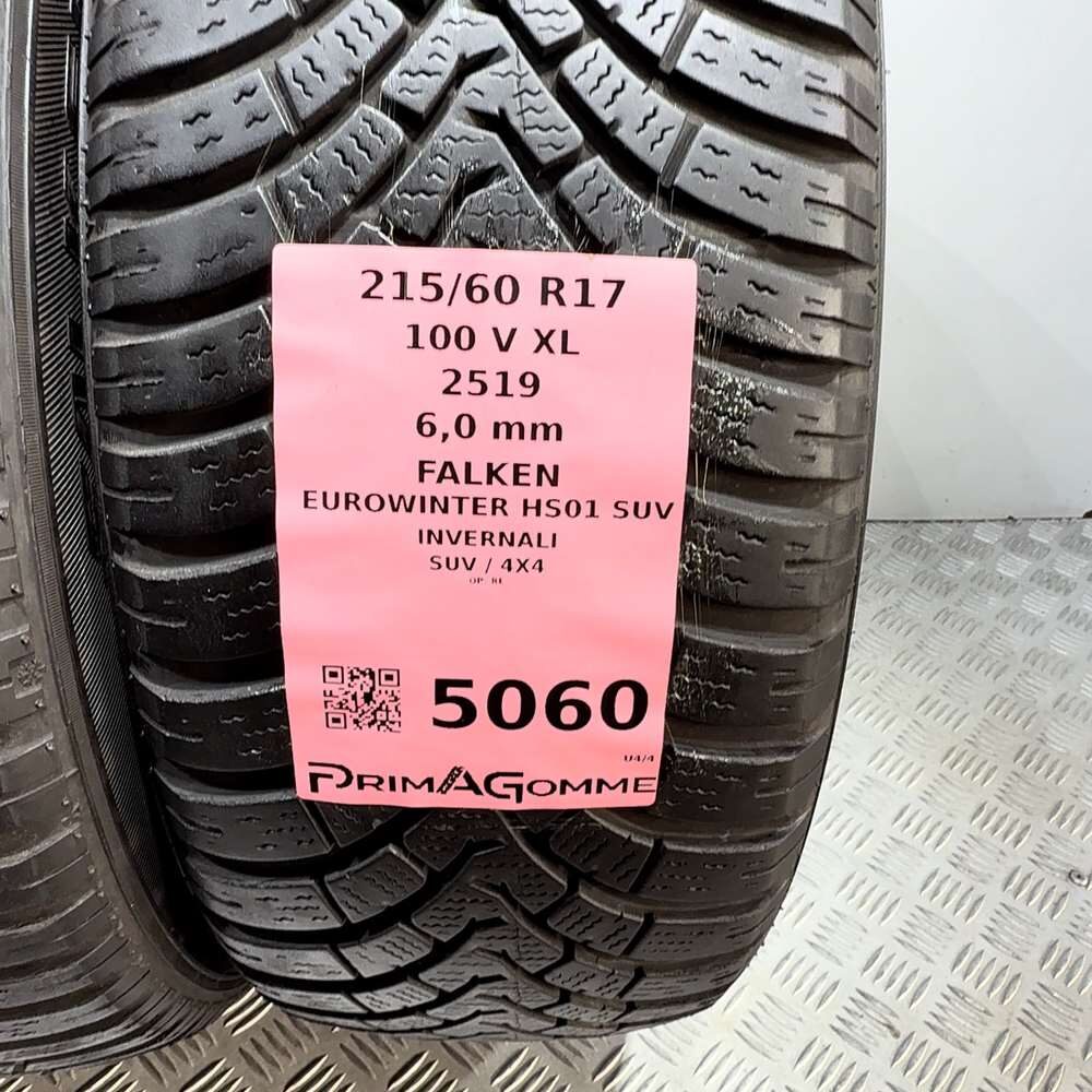 Gomme Usate 215 60 R17 100V XL Falken Eurowinter HS01 SUV 86% Invernali - immagine 3