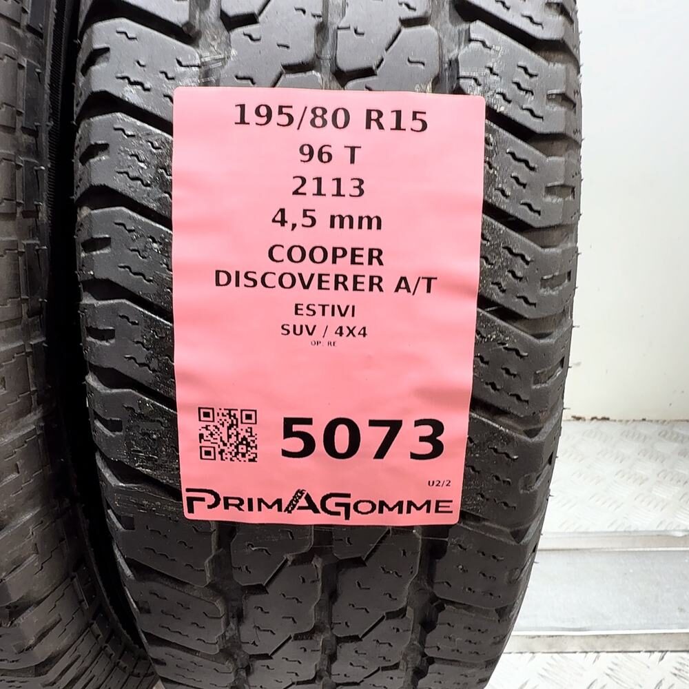 Gomme Usate 195 80 R15 96T Cooper Discoverer A/T Estive - immagine 3