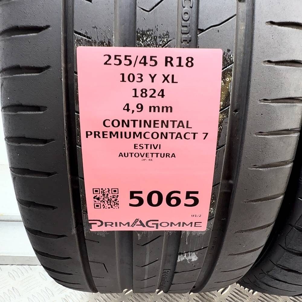 Gomme Usate 255 45 R18 103Y XL Continental Premiumcontact 7 Estive - immagine 3