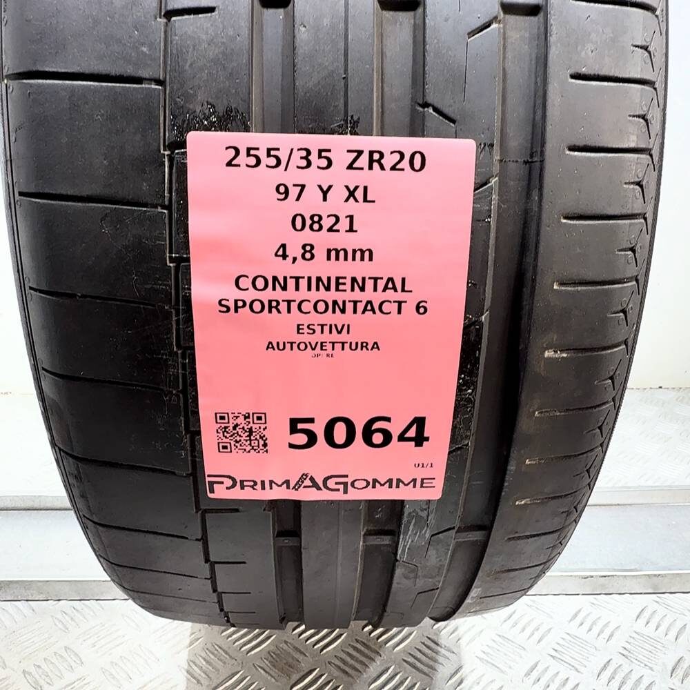 Gomma Usata 255 35 ZR20 97Y XL Continental Sportcontact 6 Estivo - immagine 3