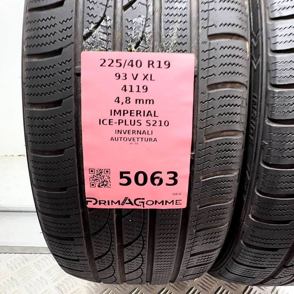 Gomme Usate 225 40 R19 93V XL Imperial Ice-Plus S210 Invernali - immagine 3