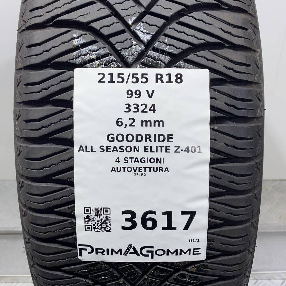 Gomma Usata 215 55 R18 99V XL Goodride All Season Elite Z-401 89% 4 Stagioni - immagine 3