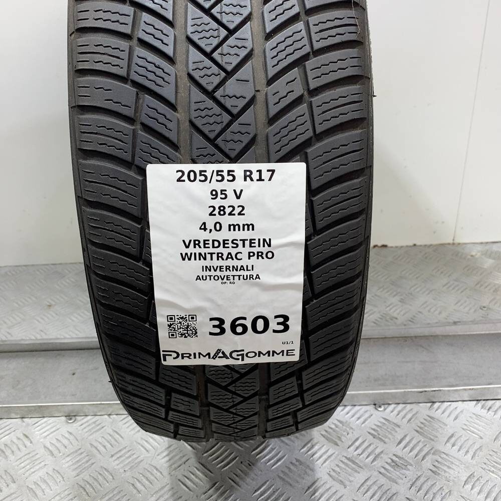 Gomma Usata 205 55 R17 95V XL Vredestein Wintrac Pro Invernale - immagine 3