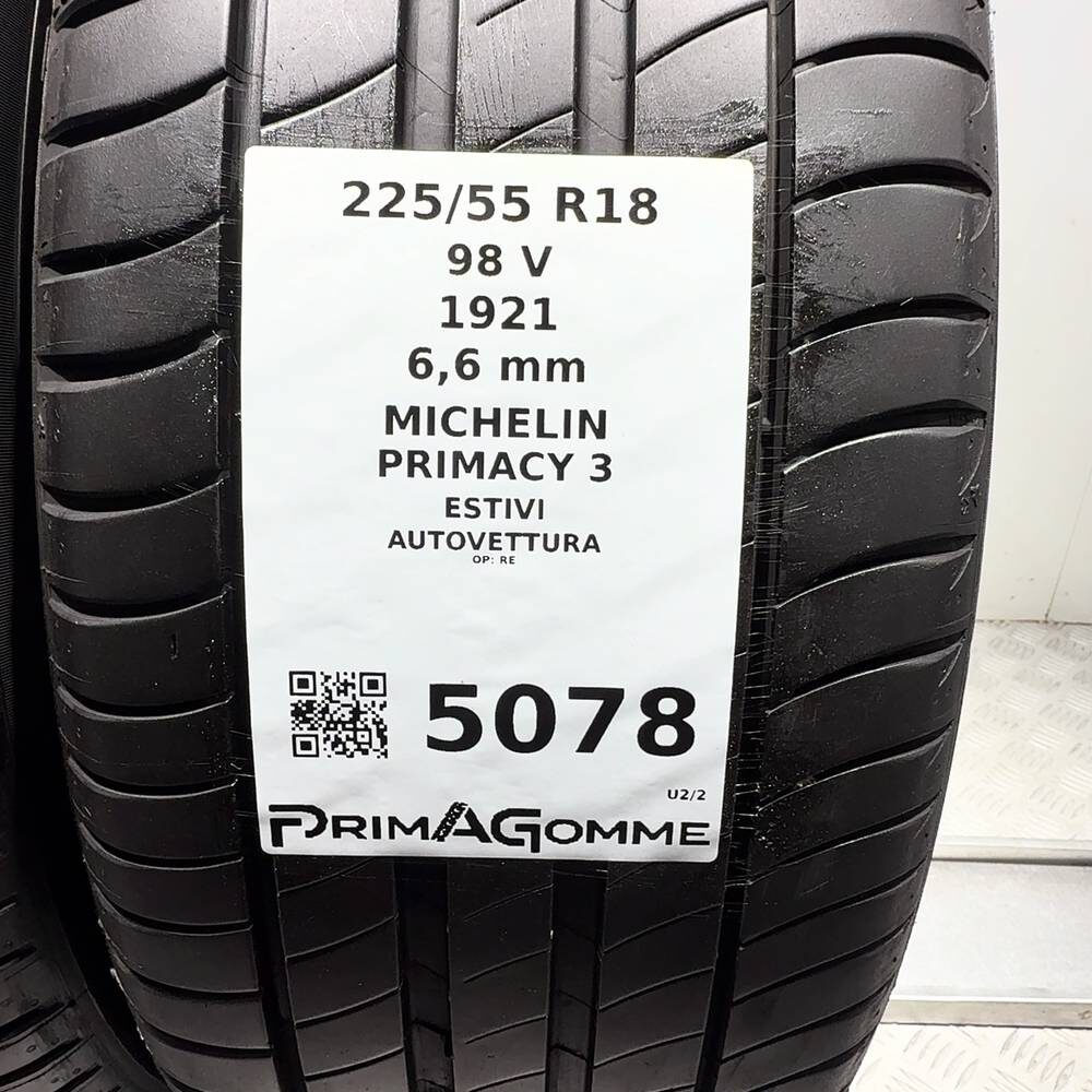 Gomme Usate 225 55 R18 98V Michelin Primacy 3 94% Estive - immagine 3