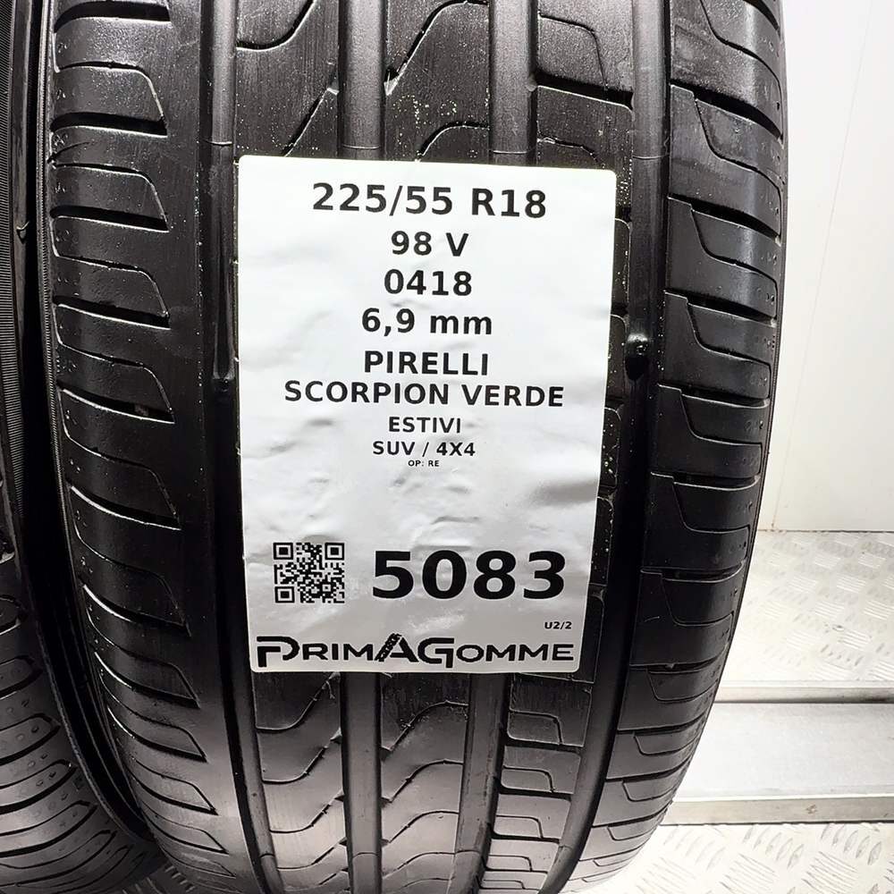 Gomme Usate 225 55 R18 98V Pirelli Scorpion Verde 98% Estive - immagine 3