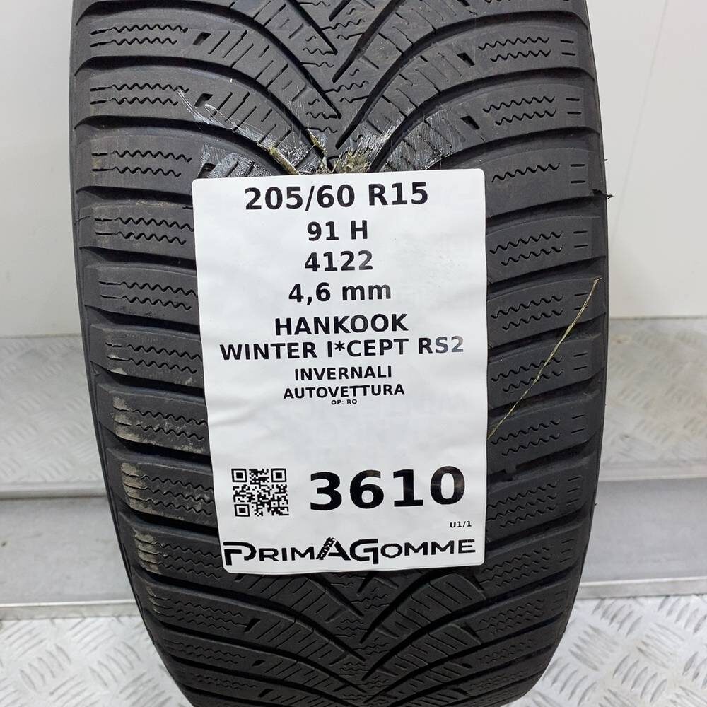 Gomma Usata 205 60 R15 91H Hankook Winter I*Cept RS2 Invernale - immagine 3