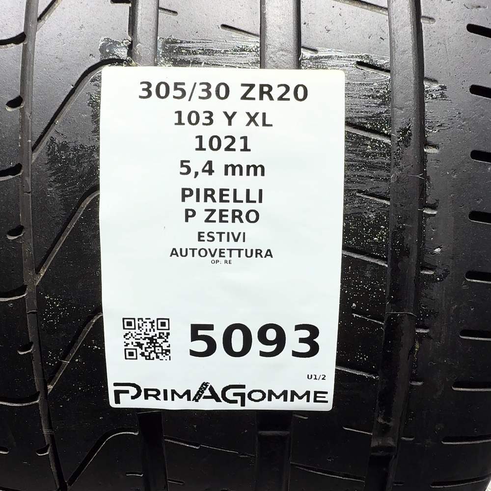 Gomme Usate 305 30 ZR20 103Y XL Pirelli P Zero 77% Estive - immagine 3