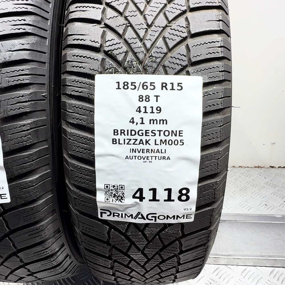 Gomme Usate 185 65 R15 88T Bridgestone Blizzak LM005 Invernali - immagine 3