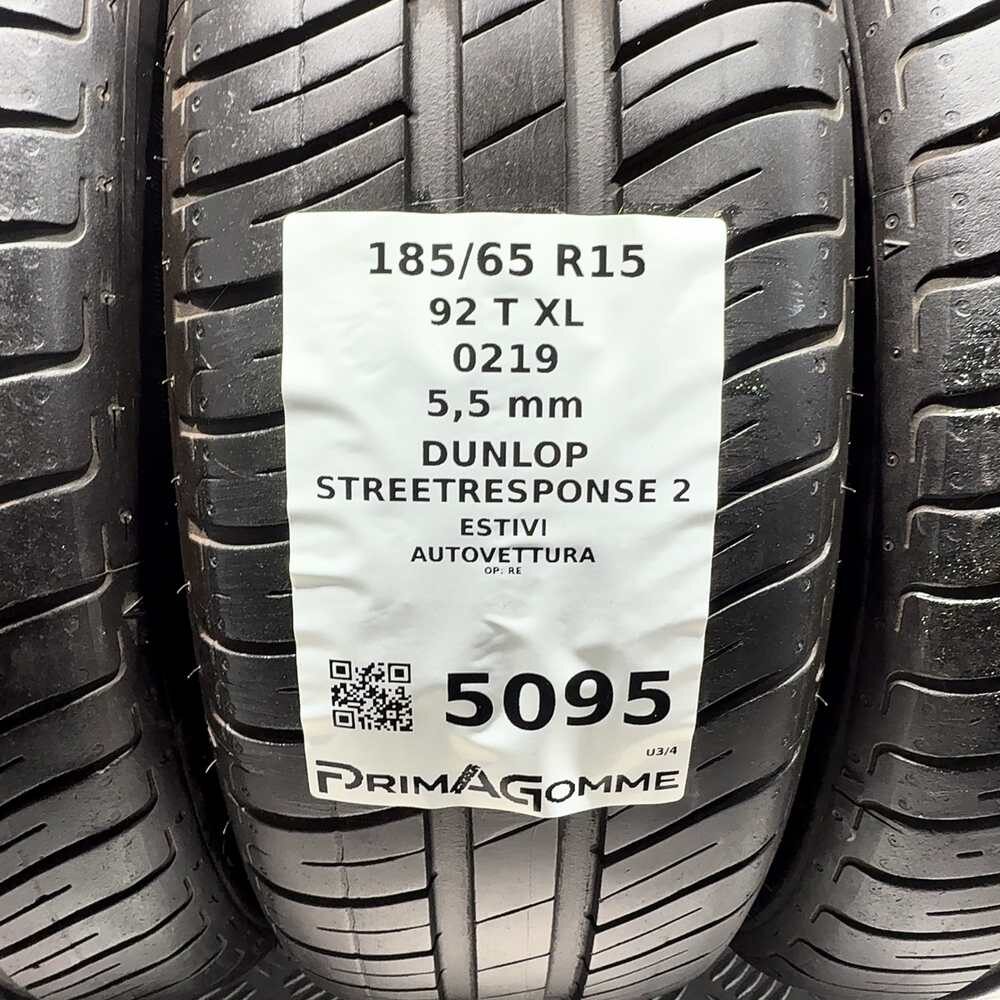 Gomme Usate 185 65 R15 92T XL Dunlop Streetresponse 2 79% Estive - immagine 3