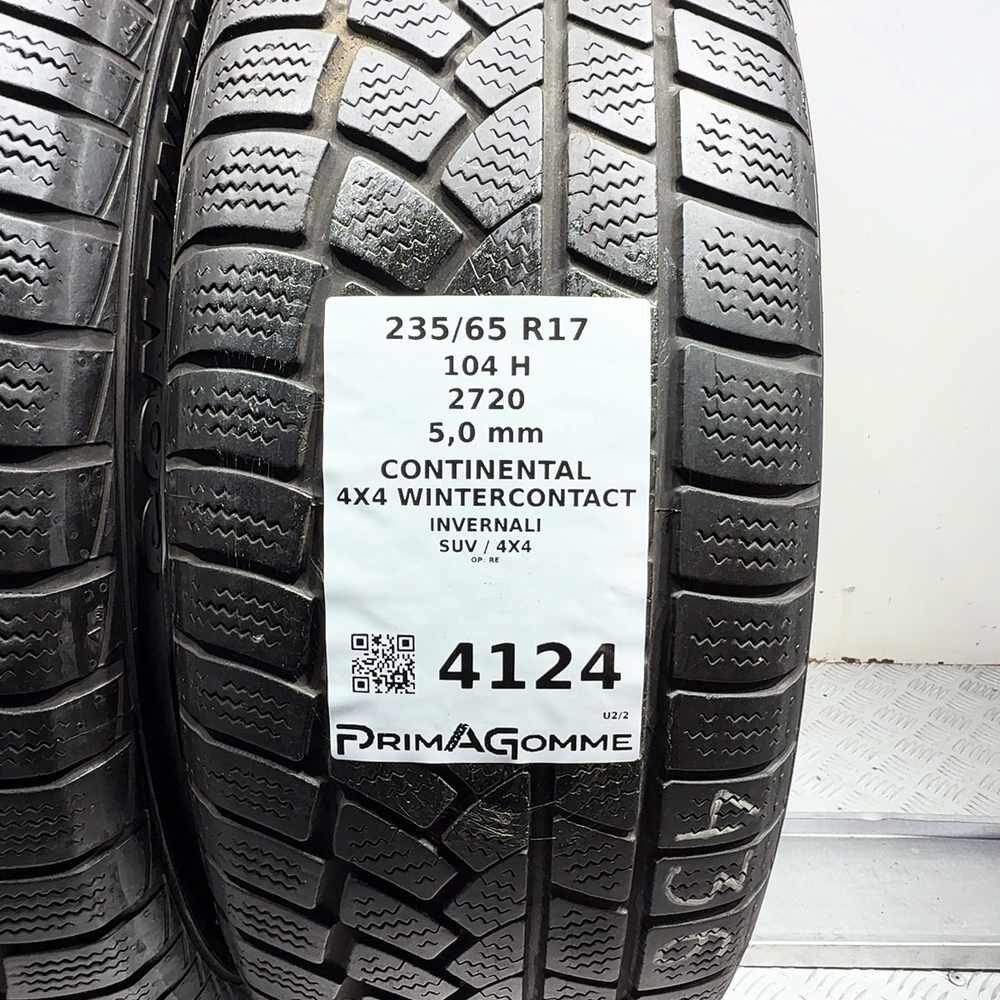 Gomme Usate 235 65 R17 104H Continental 4X4 Wintercontact 71% Invernali - immagine 3