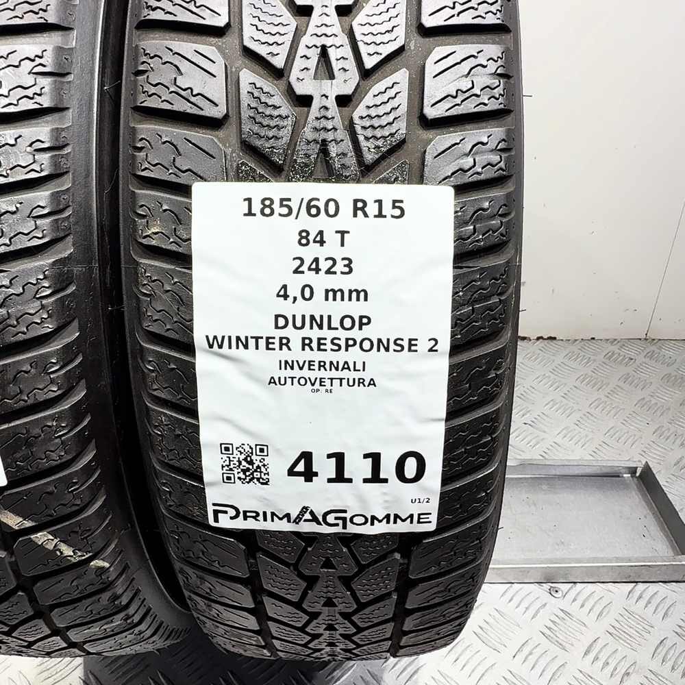 Gomme Usate 185 60 R15 84T Dunlop Winter Response 2 Invernali - immagine 3