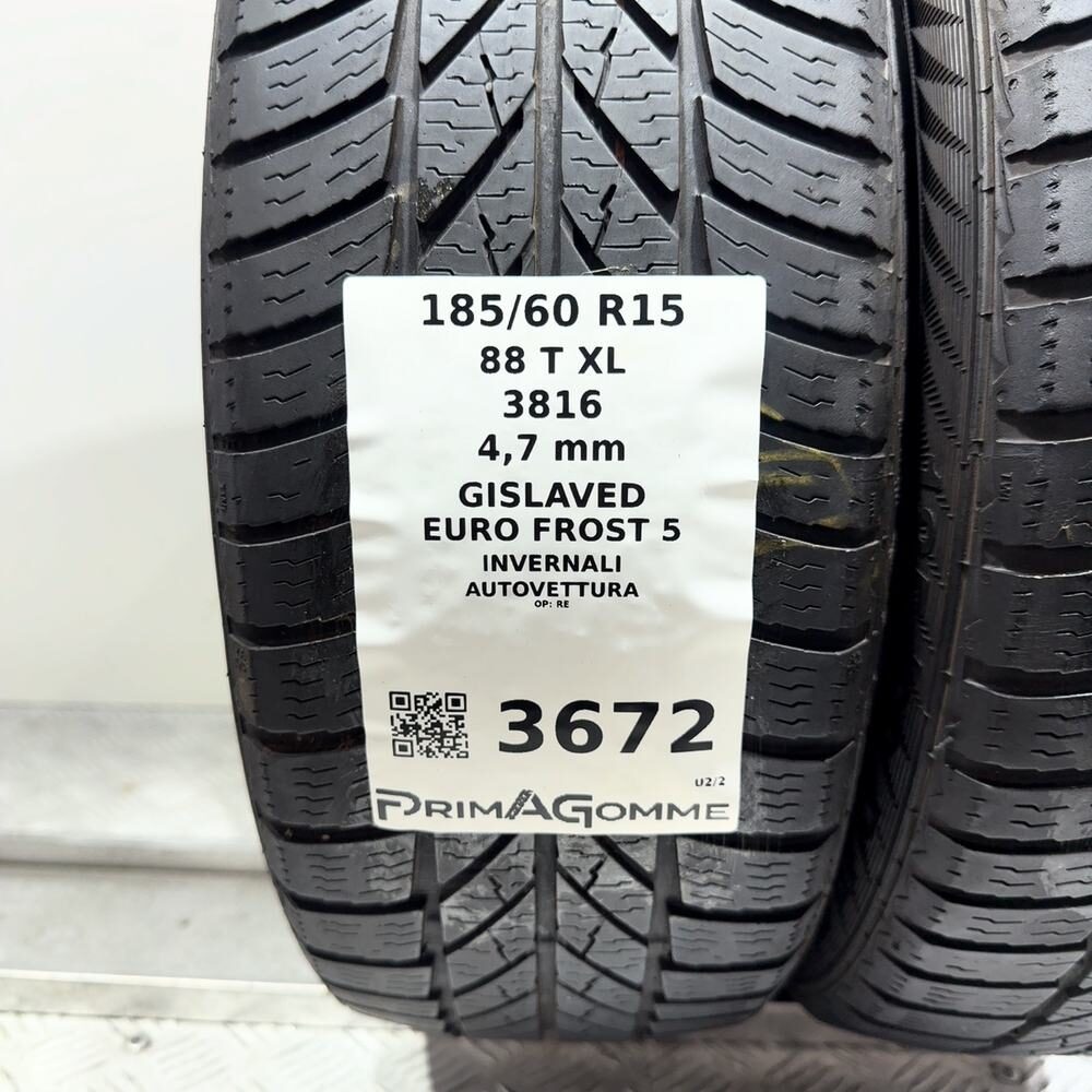 Gomme Usate 185 60 R15 88T XL Gislaved Euro Frost 5 Invernali - immagine 3