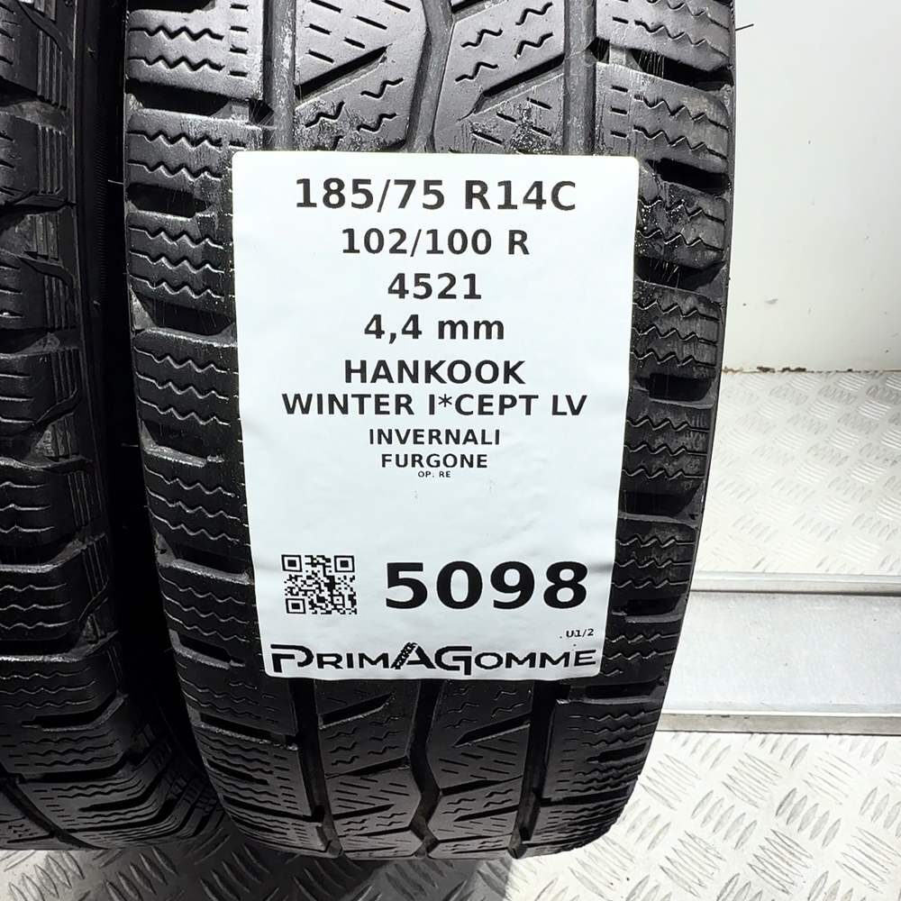 Gomme Usate 185 75 R14C 102/100R Hankook Winter I*Cept LV Invernali - immagine 3
