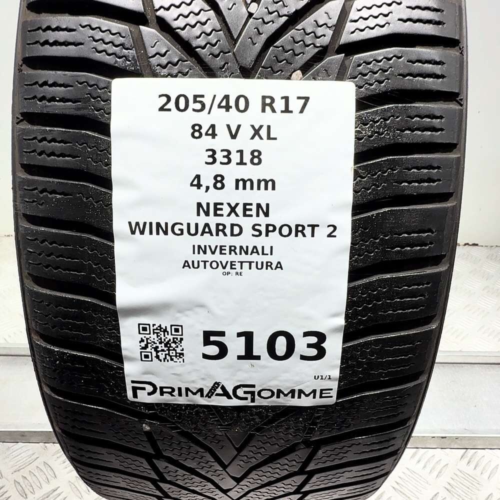 Gomma Usata 205 40 R17 84V XL Nexen Winguard Sport 2 Invernale - immagine 3