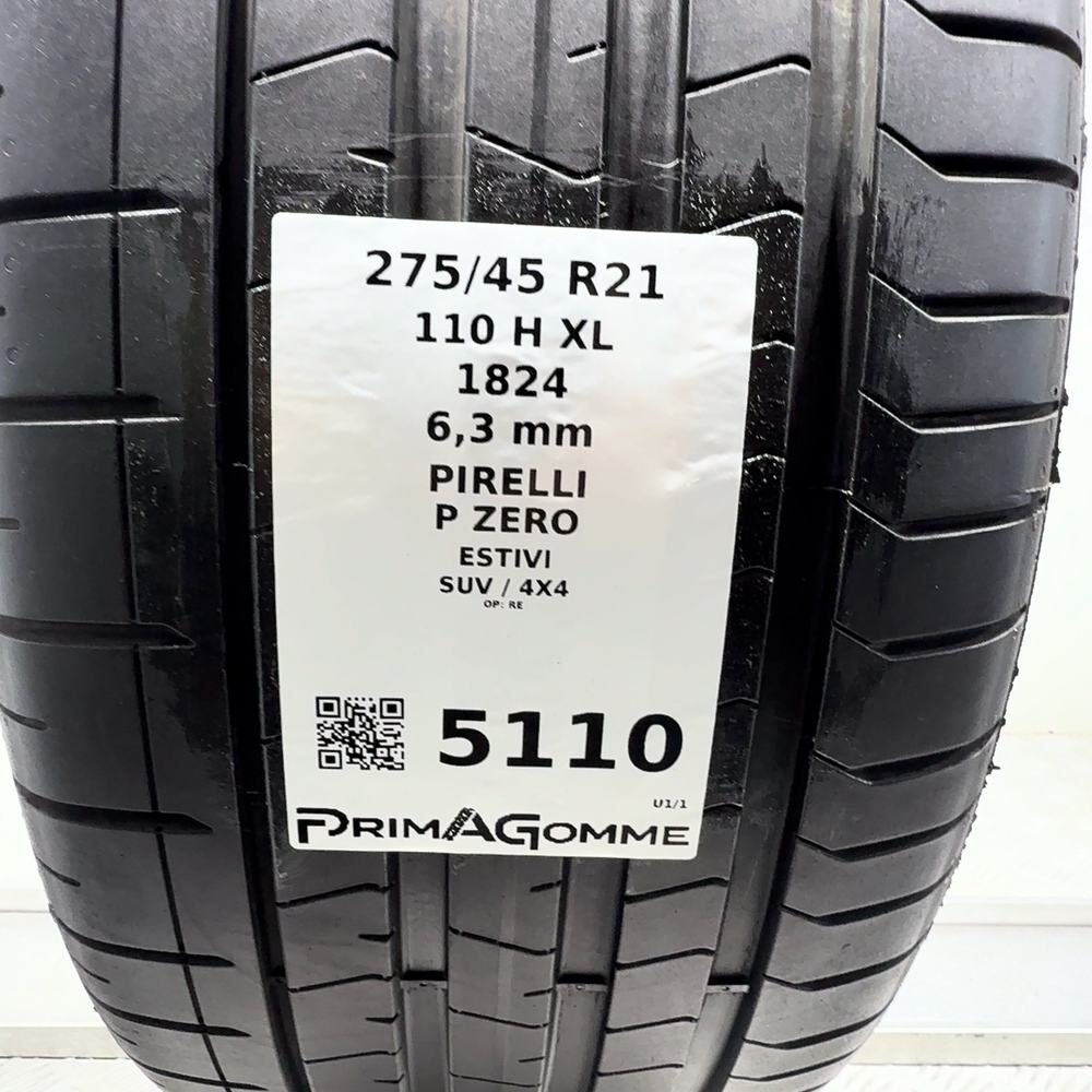 Gomma Usata 275 45 R21 110H XL Pirelli P Zero 90% Estivo - immagine 3