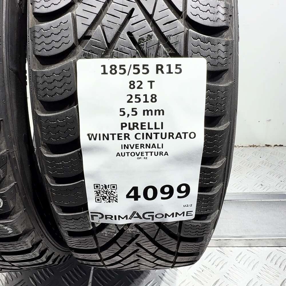 Gomme Usate 185 55 R15 82T Pirelli Winter Cinturato 79% Invernali - immagine 3