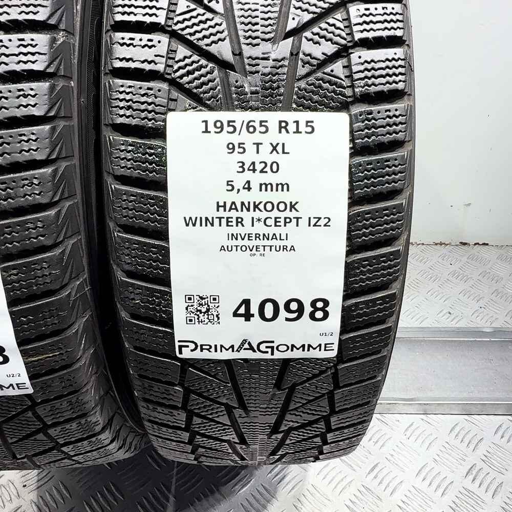 Gomme Usate 195 65 R15 95T XL Hankook Winter I*Cept IZ2 77% Invernali - immagine 3