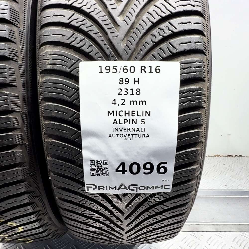 Gomme Usate 195 60 R16 89H Michelin Alpin 5 Invernali - immagine 3