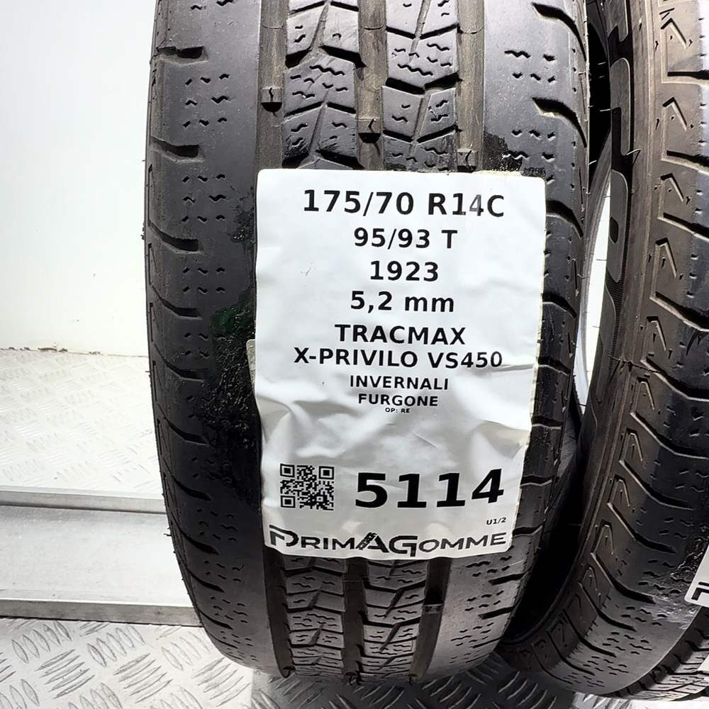 Gomme Usate 175 70 R14C 95/93T Tracmax X-Privilo VS450 74% Invernali - immagine 3