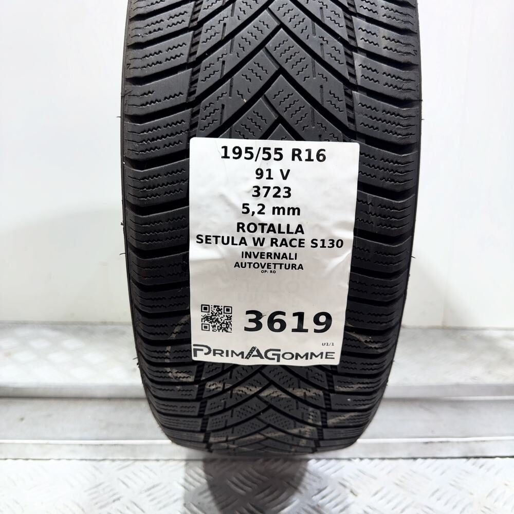 Gomma Usata 195 55 R16 91V XL Rotalla Setula W Race S130 74% Invernale - immagine 3