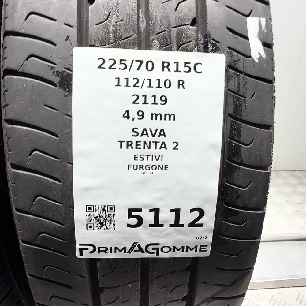 Gomme Usate 225 70 R15C 112/110R Sava Trenta 2 Estive - immagine 3