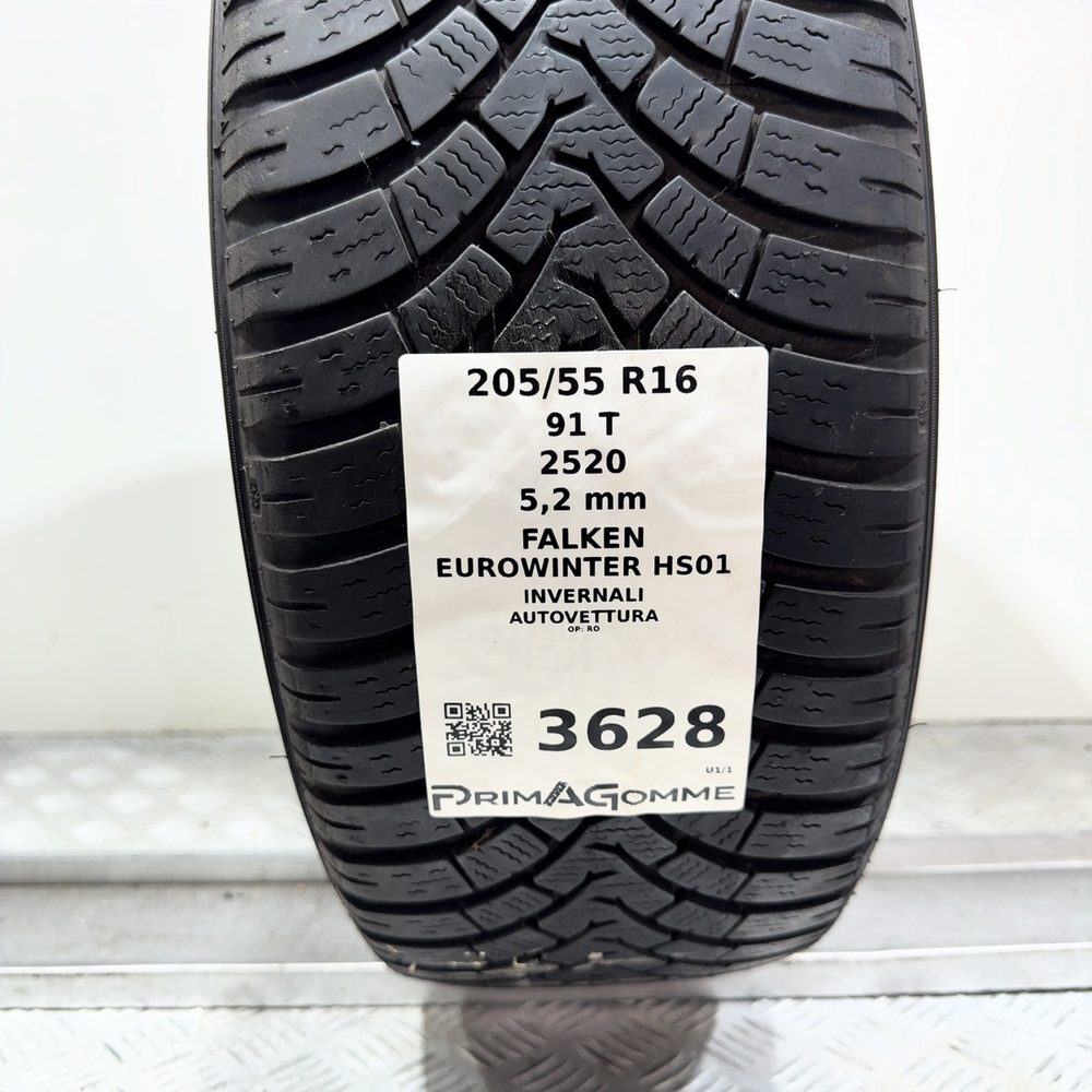 Gomma Usata 205 55 R16 91T Falken Eurowinter HS01 74% Invernale - immagine 3