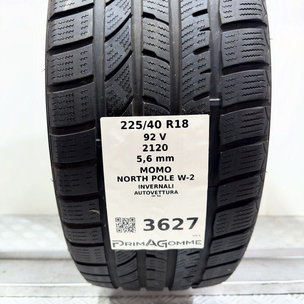 Gomma Usata 225 40 R18 92V XL Momo North Pole W-2 80% Invernale - immagine 3