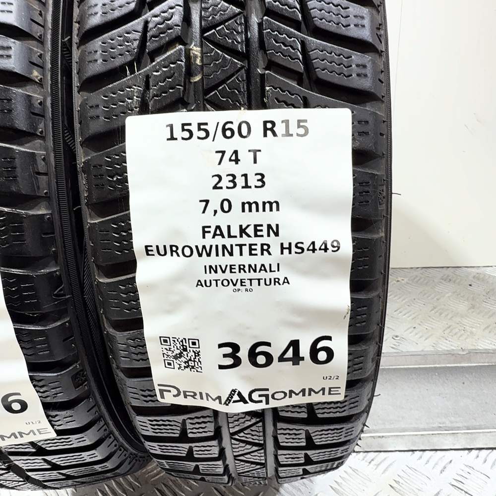 Gomme Usate 155 60 R15 74T Falken Eurowinter HS449 98% Invernali - immagine 3