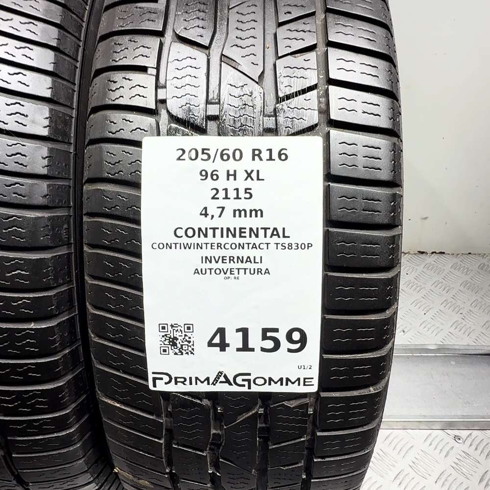 Gomme Usate 205 60 R16 96H XL Continental Contiwintercontact TS830P Invernali - immagine 3
