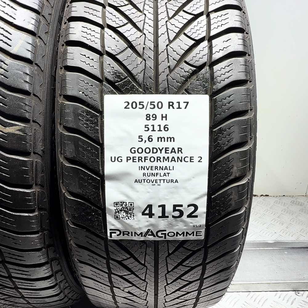 Gomme Usate 205 50 R17 89H Goodyear UG Performance 2 RunFlat 80% Invernali - immagine 3