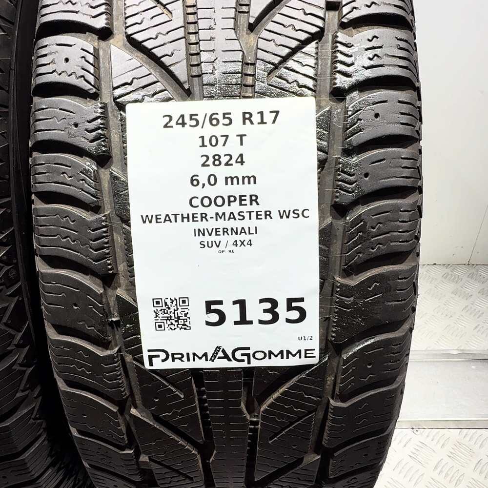 Gomme Usate 245 65 R17 107T Cooper Weather-Master Wsc 86% Invernali - immagine 3